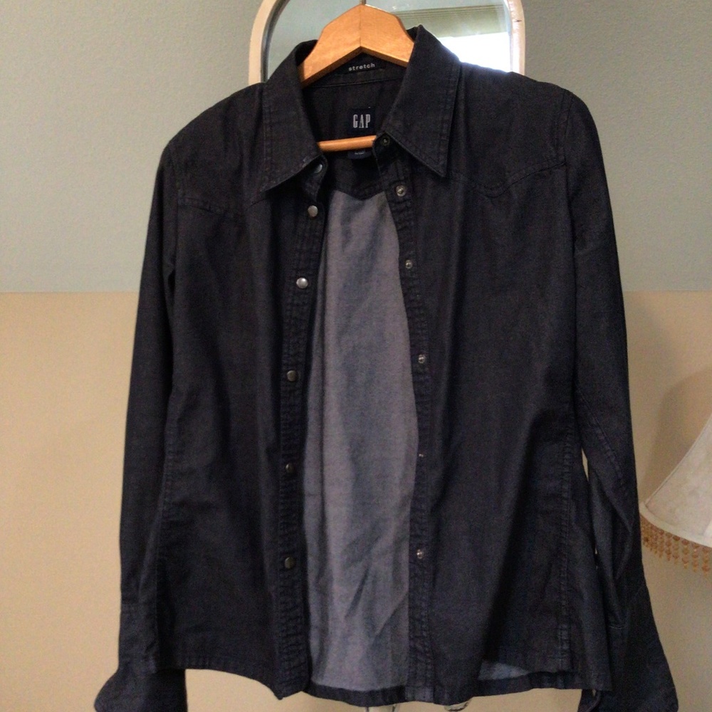 Gap stretch snap shirt